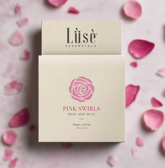 Pink Swirls Natural Soap