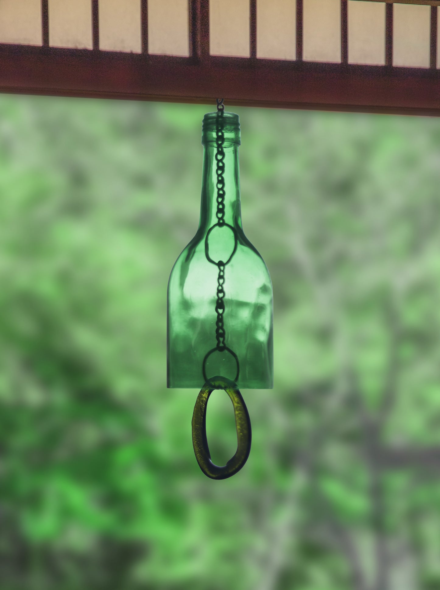 Upcycled Glass Bottle Wind Chime by Vapasee- Pack of 1
